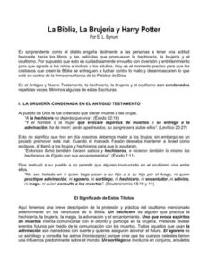Brujería en la Biblia: Un análisis profundo sobre su condena y significado