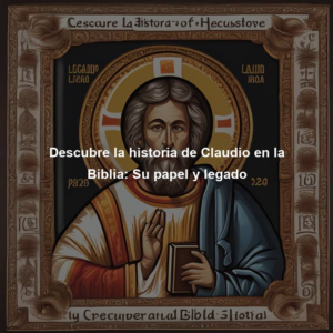Claudio en la Biblia: Su Historia y Contribución a los Hechos Bíblicos