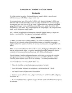 Como fue creado el hombre en la Biblia: Un análisis detallado de la creación del ser humano según las Sagradas Escrituras