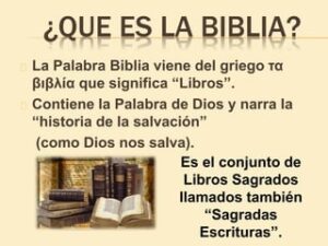 La palabra Biblia en griego significa: Descubriendo las raíces de las Sagradas Escrituras