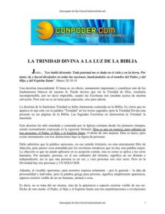 Padre, Hijo y Espíritu Santo en la Biblia: La Esencia Trinitaria en los Textos Sagrados
