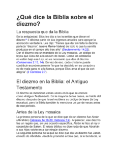 Que dice el Diezmo en la Biblia: Una Exploración Detallada y Reveladora
