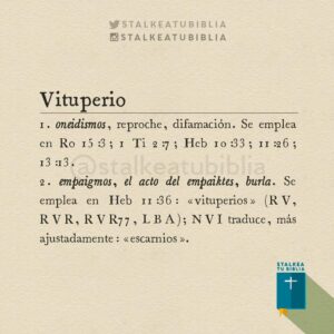 Que es Vituperar en la Biblia: Una Explicación Detallada y Comprensiva del Término Bíblico