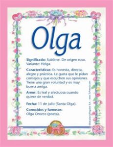 Que significa Olga en la Biblia: Descubriendo su Origen y Significado Espiritual