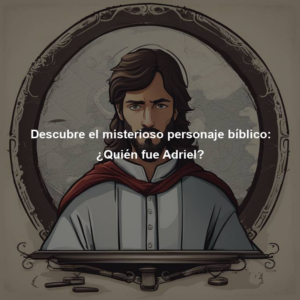 Quién era Adriel en la Biblia: Revelaciones sobre este Personaje Bíblico Misterioso