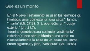 Significado del Manto en la Biblia: Explorando Sus Simbolismos y Referencias Bíblicas