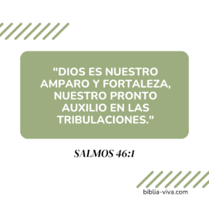 Imagen: Texto bíblico Salmos 46:1
